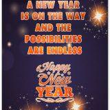 A NEW YEAR IS ON THE WAY AND THE POSSIBILITIES ARE ENDLESS