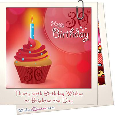 Thirty 30th Birthday Wishes to Brighten the Day