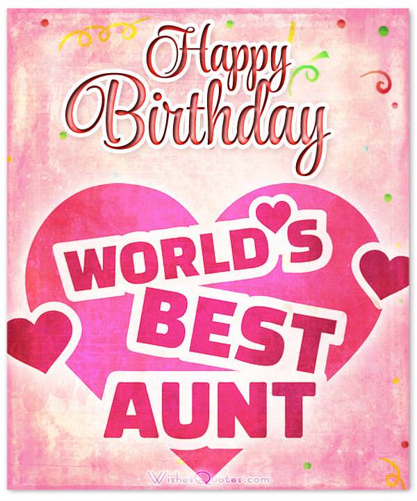 Happy Birthday world’s best aunt!