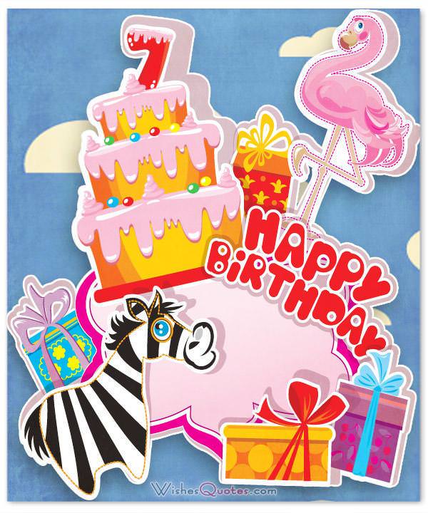 Happy 7th Birthday Wishes for 7YearOld Boy or Girl