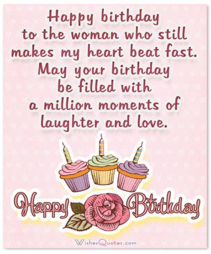 Sweet Birthday Wishes For Wife