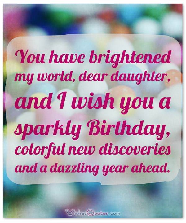 Quotes Love Happy Birthday Daughter Wall Leaflets