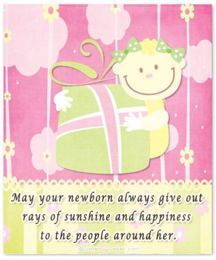 new baby message ideas