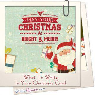 What To Write In Your Christmas Card By WishesQuotes