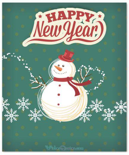 Cute happy new year card - Happy new year