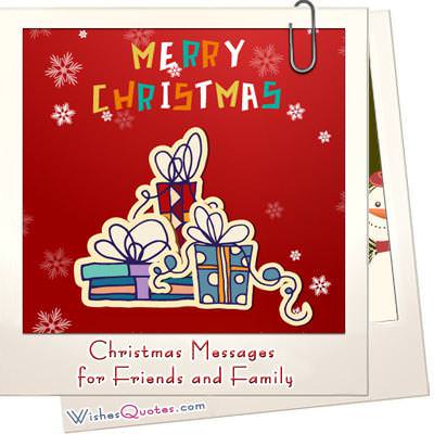 Xmas messages for friends family