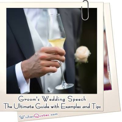 do grooms make a speech