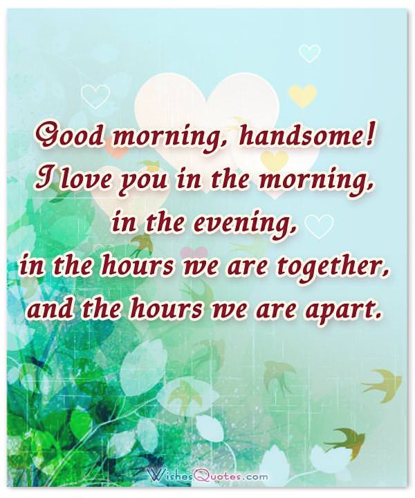 I love you in the morning card