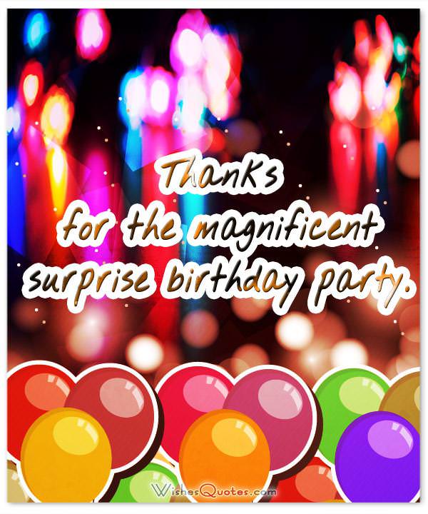 Thank You Messages for Coming to my Birthday Party By WishesQuotes