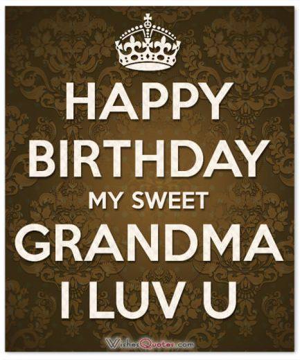 Happy Birthday My Sweet Grandma