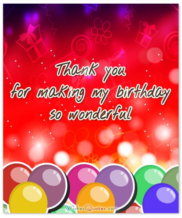 Thanks Quotes For Birthday Wishes Thank You Messages For Birthday