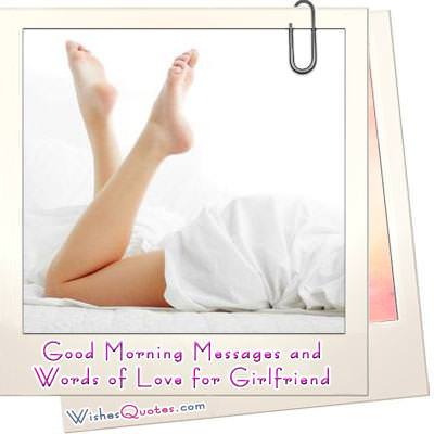 How to say good morning to girlfriend