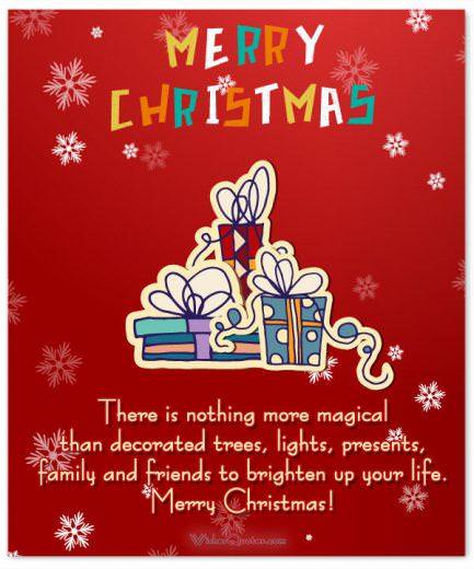Family And Friends Merry Christmas
