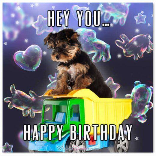 Happy Birthday Card: HEY YOU… HAPPY BIRTHDAY