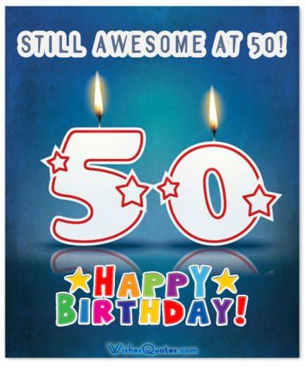 Inspirational 50th Birthday Wishes And Images