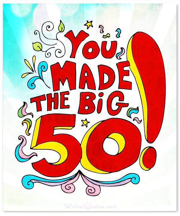 Inspirational 50th Birthday Wishes And Images