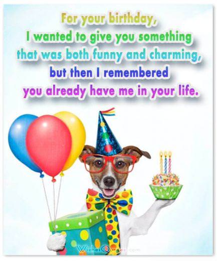 Funny Birthday Wishes for Friends