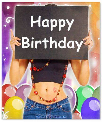 Unique happy birthday card with birthday wishes