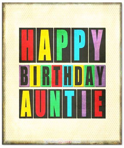 Happy birthday auntie Happy Birthday Auntie