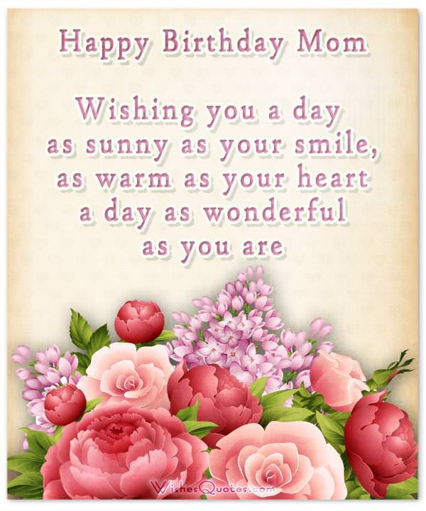 Heartfelt Birthday Wishes For Your Mother By Wishesquotes