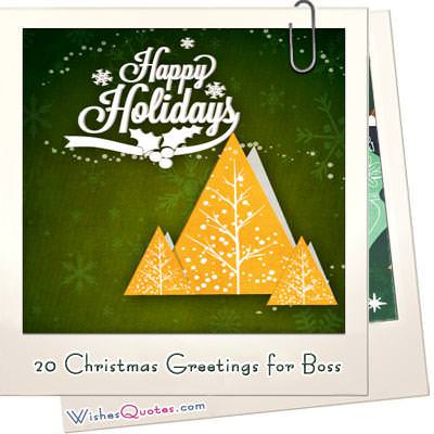 20 Christmas Messages And Cards For Your Boss