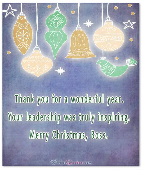 20 Christmas Messages And Cards For Your Boss