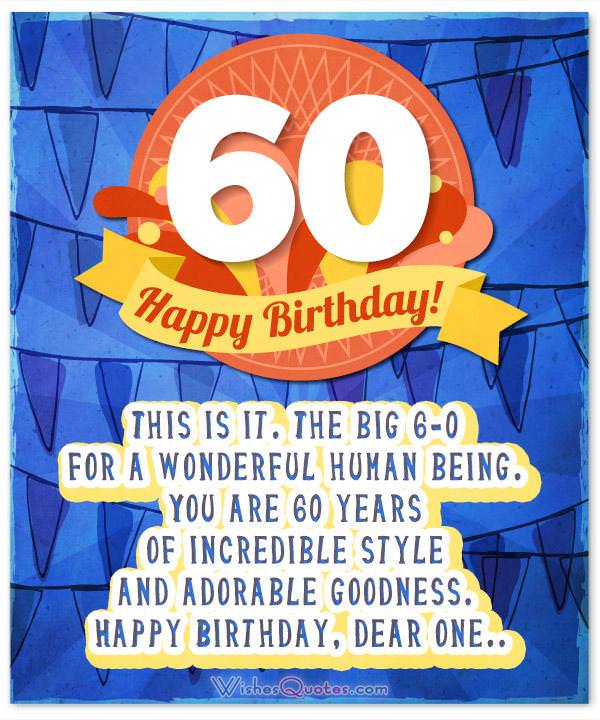 how do you write a 60th birthday speech