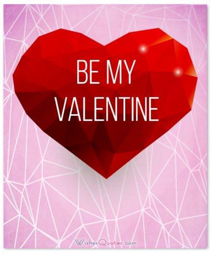 be my valentine card