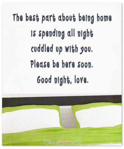 Image with Romantic Good Night Message for Him