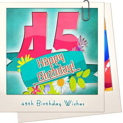 45th birthday wishes featured