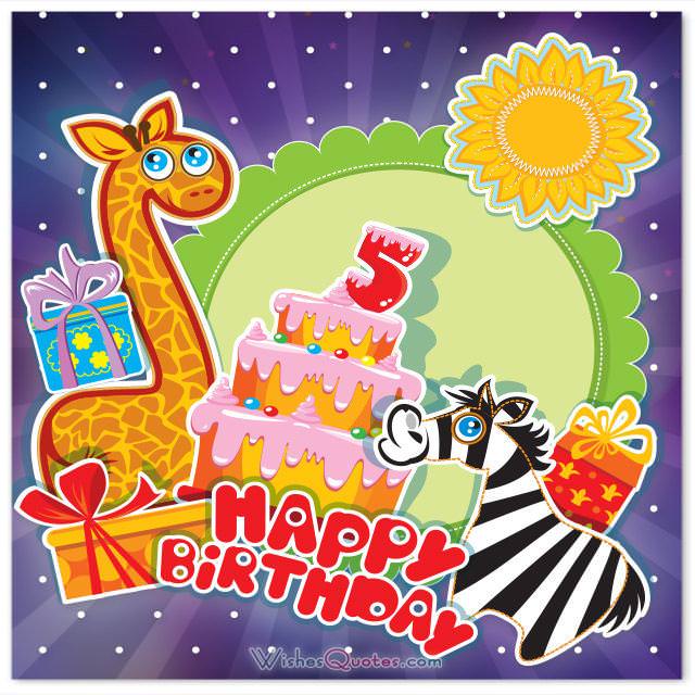 Happy 5th Birthday Wishes for 5-Year-Old Boy or Girl