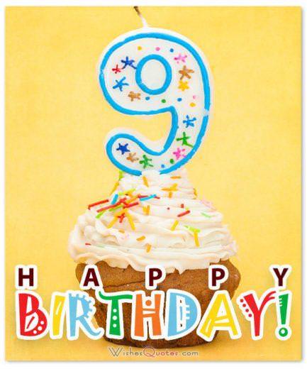 9th birthday image Happy 9th Birthday Wishes