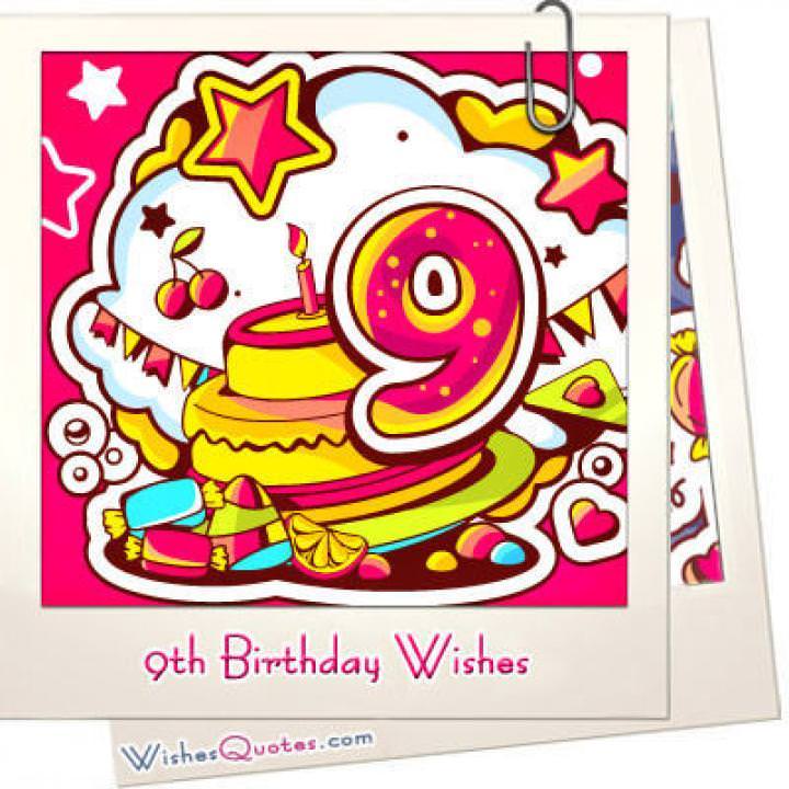 Happy 9th Birthday Wishes For 9 Year Old Boy Or Girl
