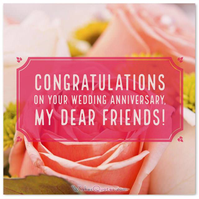 Heartfelt Anniversary Wishes For Your Best Friend's Wedding