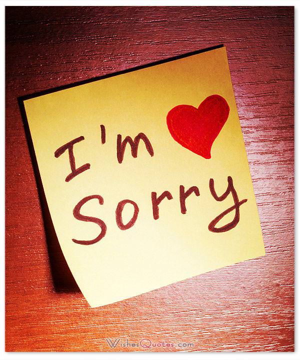 Messages sorry love text I am