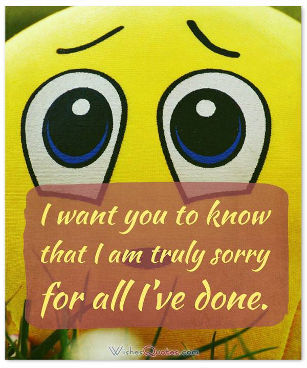 Sorry Messages For Friends - Sincere Apology Quotes