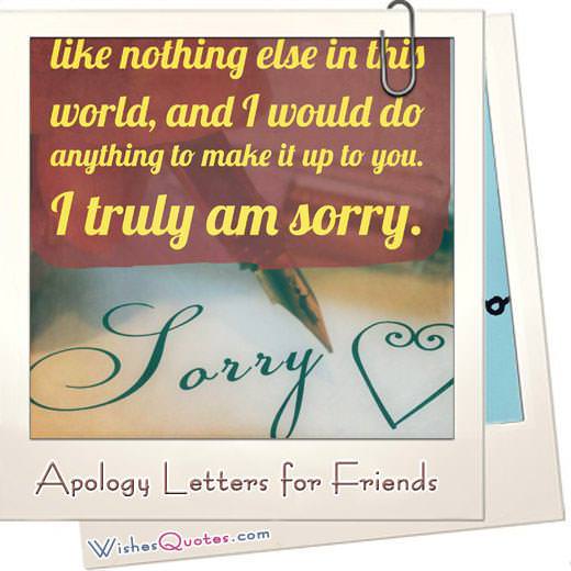 I Am Sorry Letter from www.wishesquotes.com