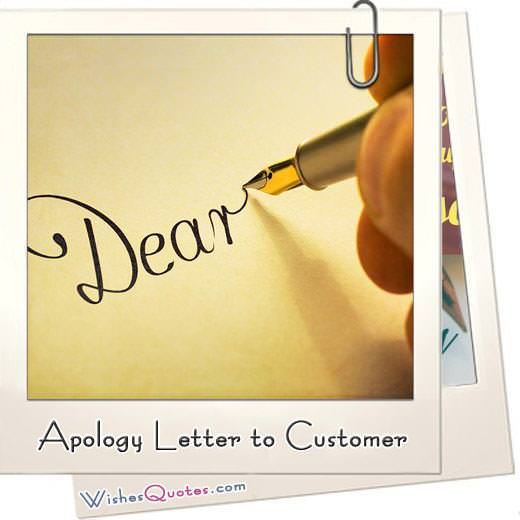 Customer Service Apology Letter from www.wishesquotes.com