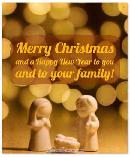 Christmas Wishes: Merry Christmas and a Happy New Year to you and to your family!
