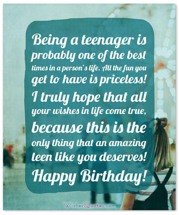 The Birthday Wishes For Teenagers Article Of Your Dreams