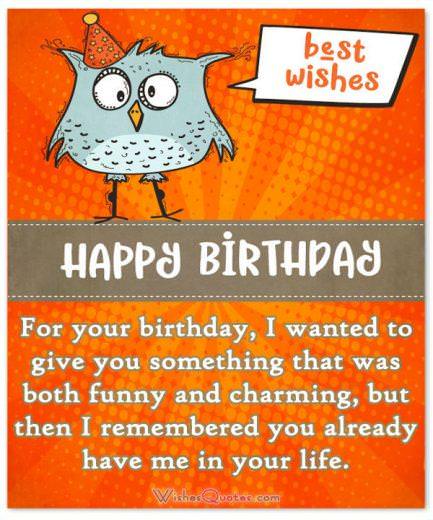Funny Birthday Wishes for Friends