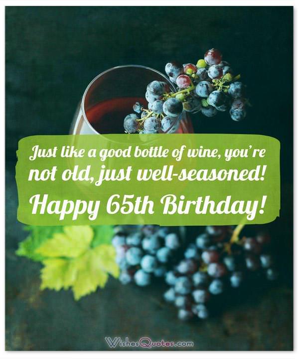 65th Birthday Wishes and Birthday Card Messages (Funny and Heartfelt)