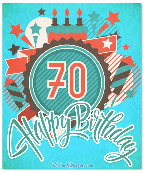70th Birthday Wishes And Birthday Card Messages By WishesQuotes
