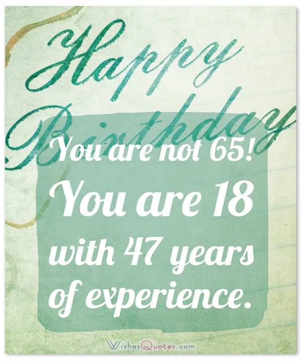 65th Birthday Wishes and Birthday Card Messages (Funny and Heartfelt)