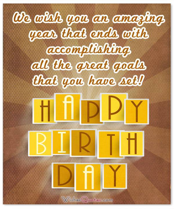 Amazing Birthday Wishes To Inspire Your Employees By WishesQuotes