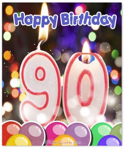 90th Happy Birthday Card - Free 90th Birthday Greetings and eCards