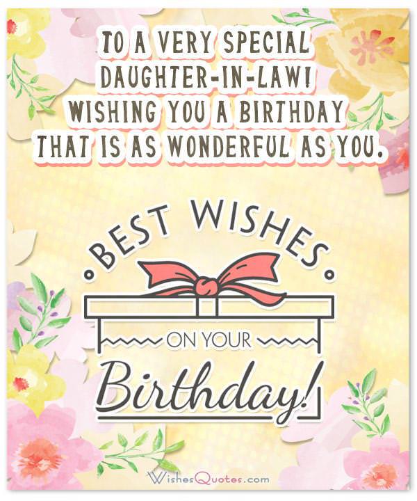 Birthday Wishes For Daughter-in-Law From The Heart By WishesQuotes