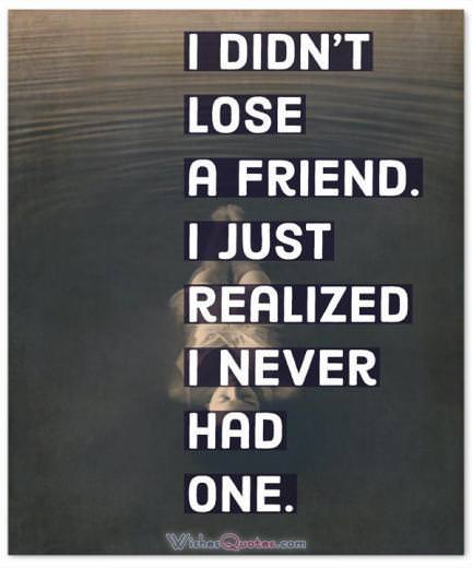 sad friendship quotes image