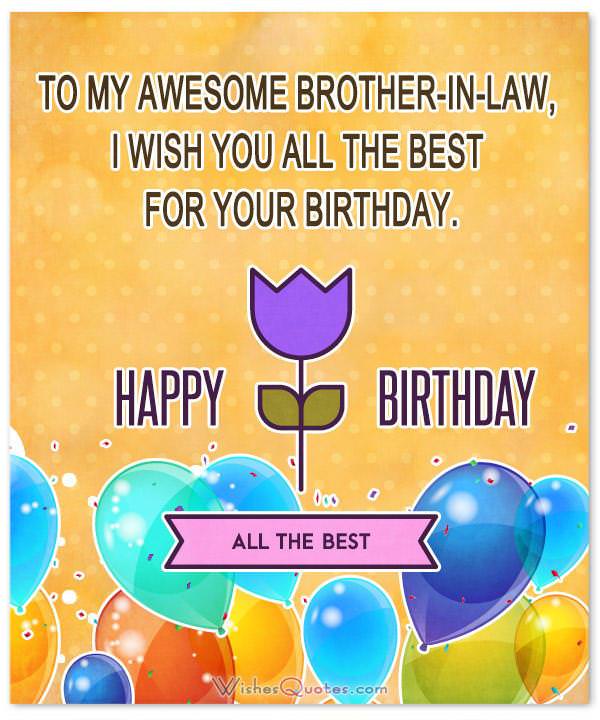 funny brother in law birthday wishes