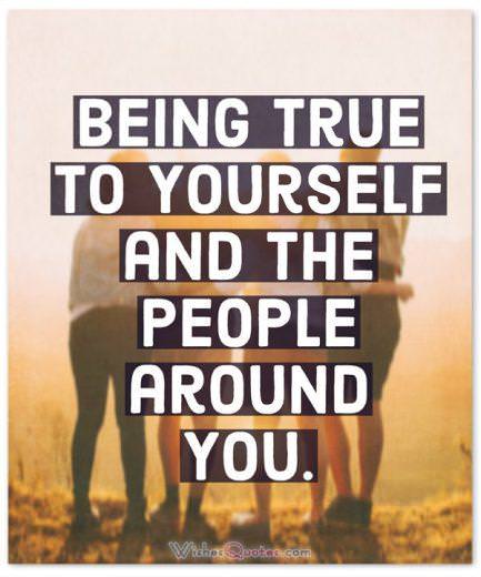 Happiness Quotes Being True